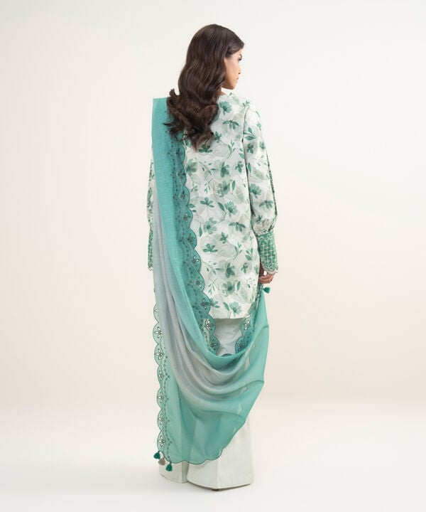 3 Piece - Embroidered Jacquard Suit