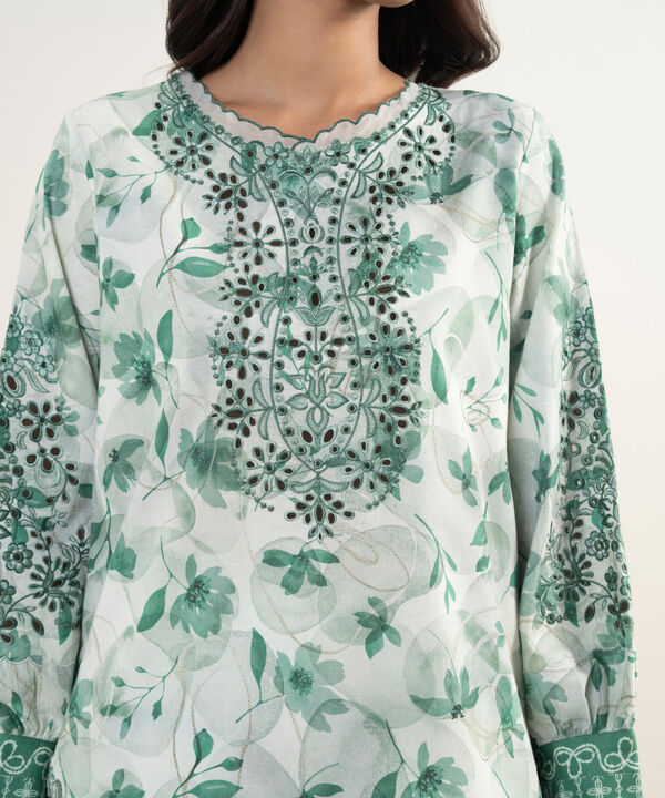 3 Piece - Embroidered Jacquard Suit