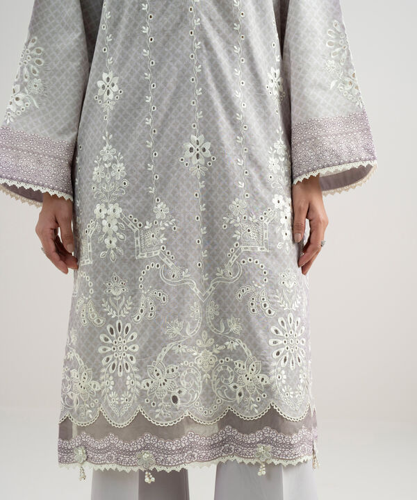 3 Piece - Embroidered Jacquard Suit