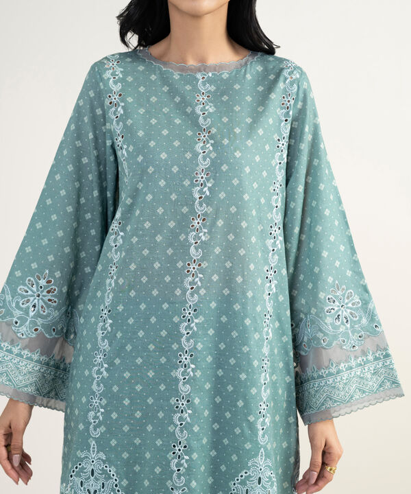 3 Piece - Embroidered Jacquard Suit