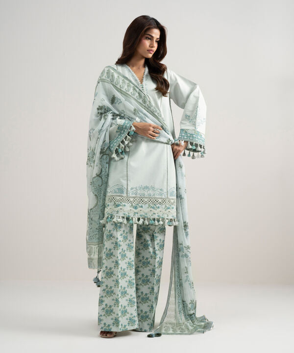 3 Piece - Embroidered Lawn Suit