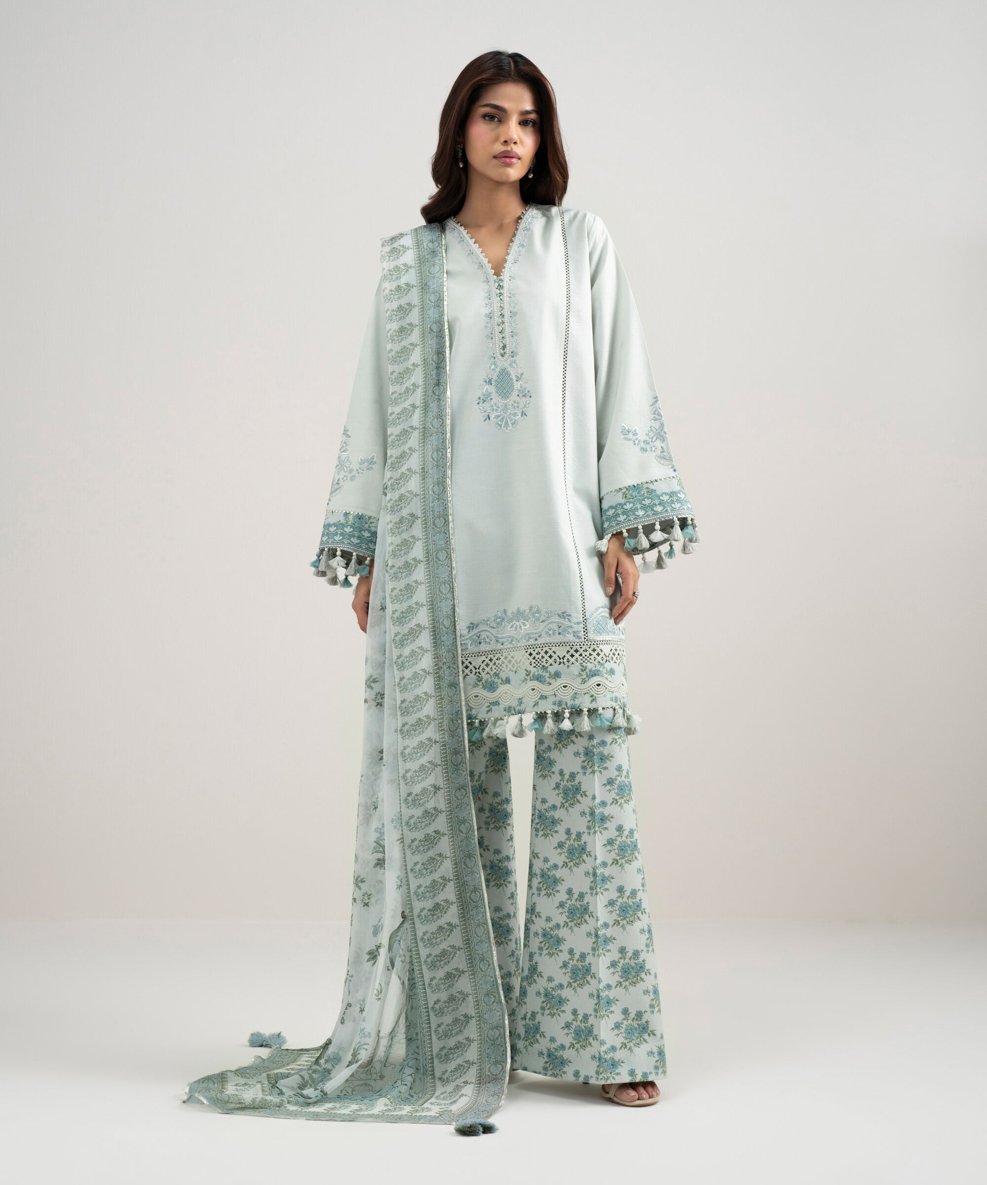 3 Piece - Embroidered Lawn Suit