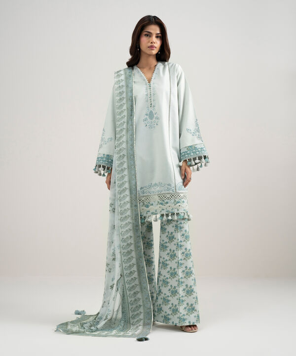 3 Piece - Embroidered Lawn Suit