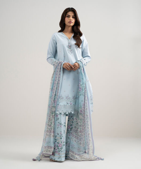 3 Piece - Embroidered Lawn Suit