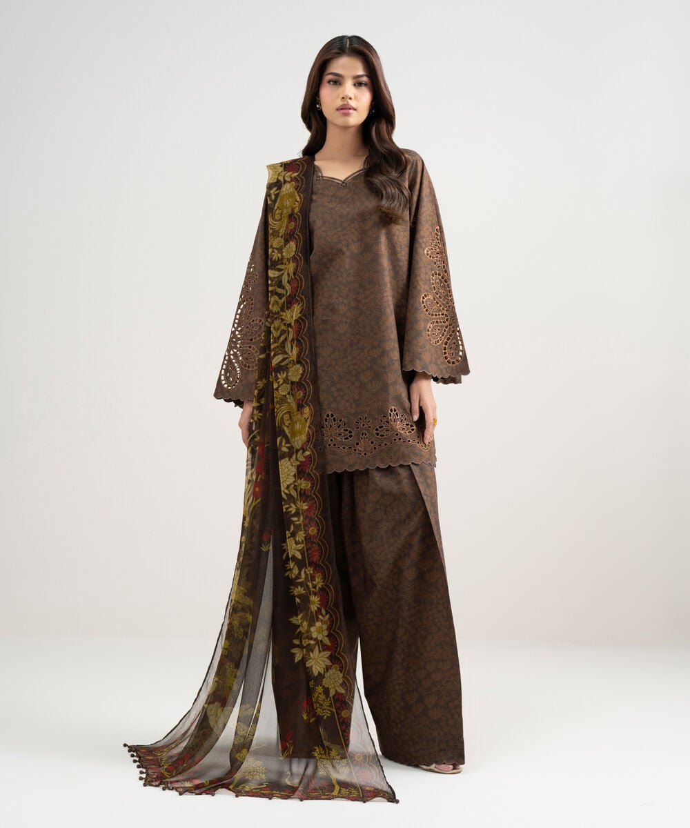 3 Piece - Embroidered Lawn Suit