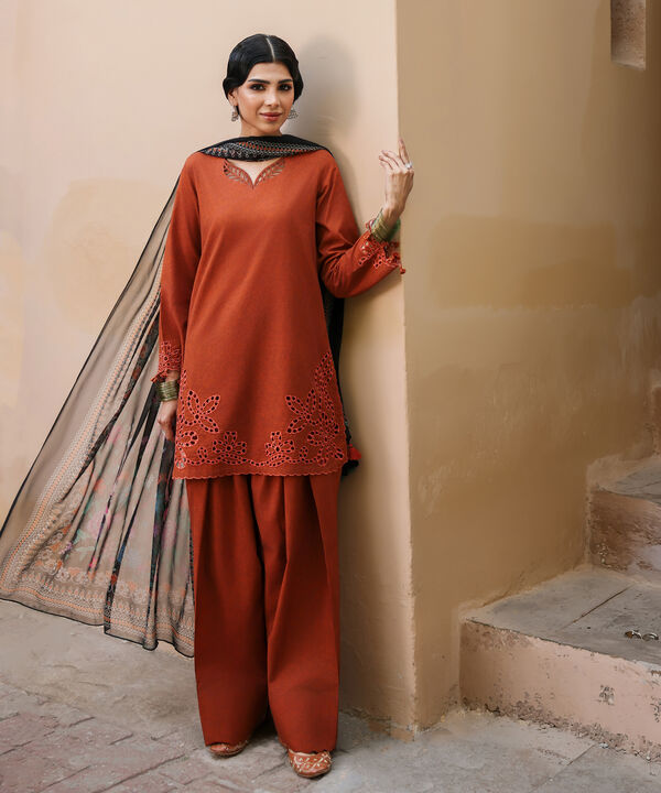 3 Piece - Embroidered Lawn Suit