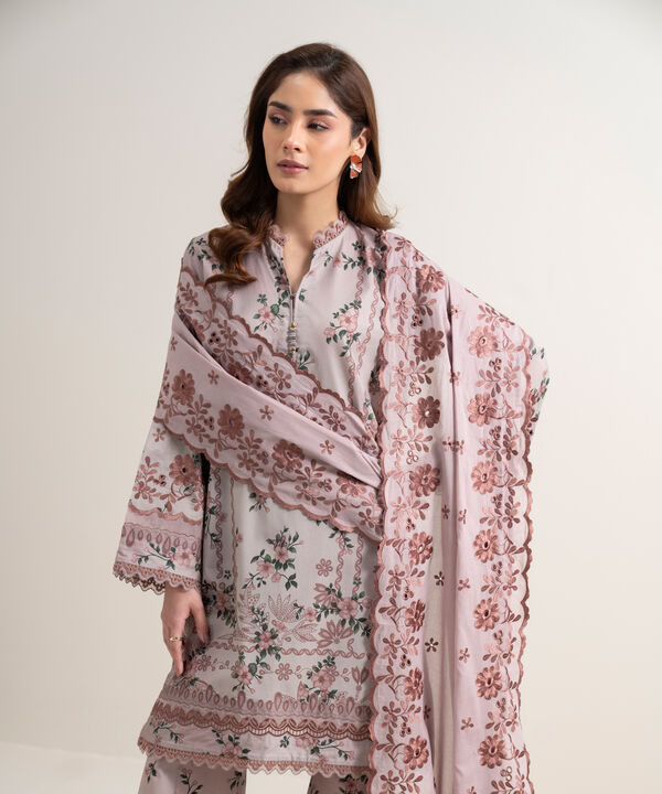 3 Piece - Embroidered Lawn Suit