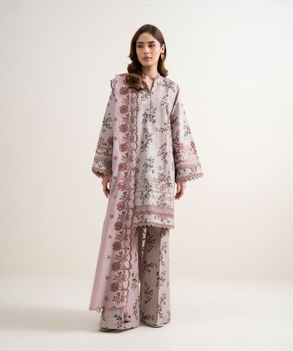 3 Piece - Embroidered Lawn Suit