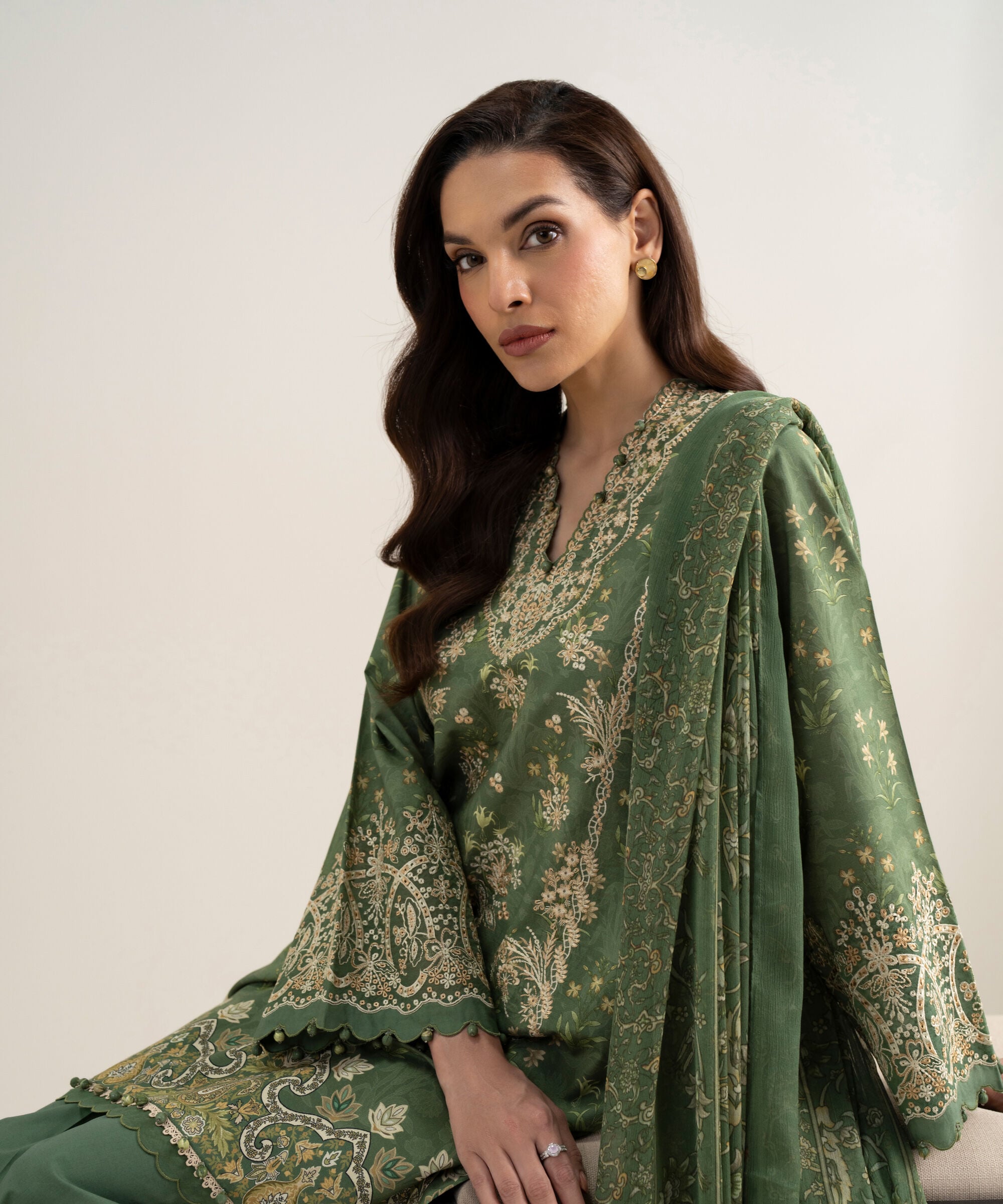 3 Piece - Embroidered Lawn Suit