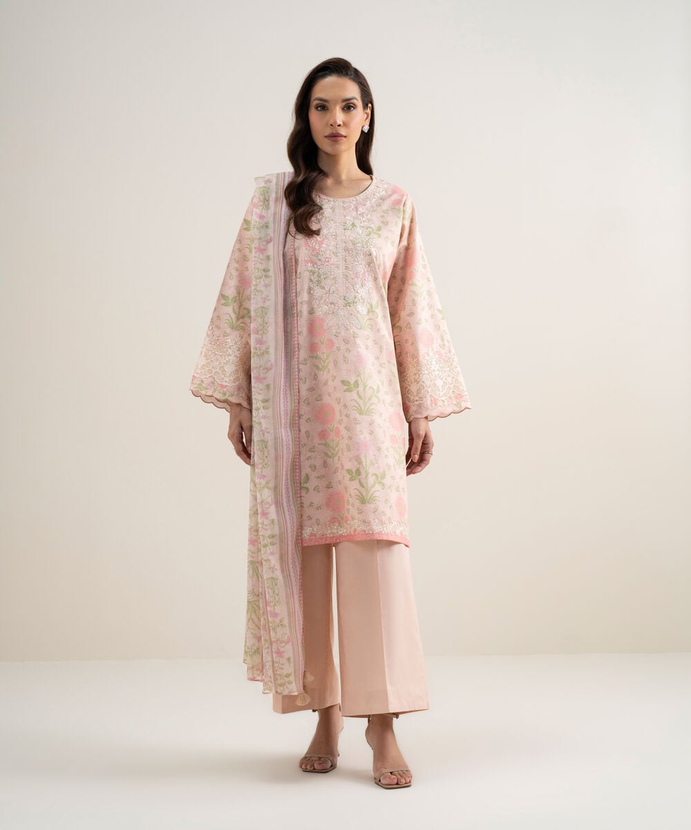 3 Piece - Embroidered Lawn Suit