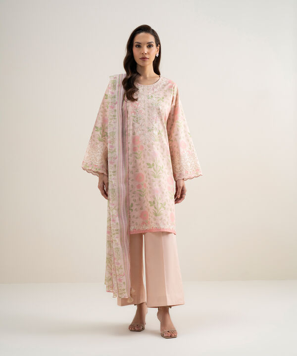 3 Piece - Embroidered Lawn Suit