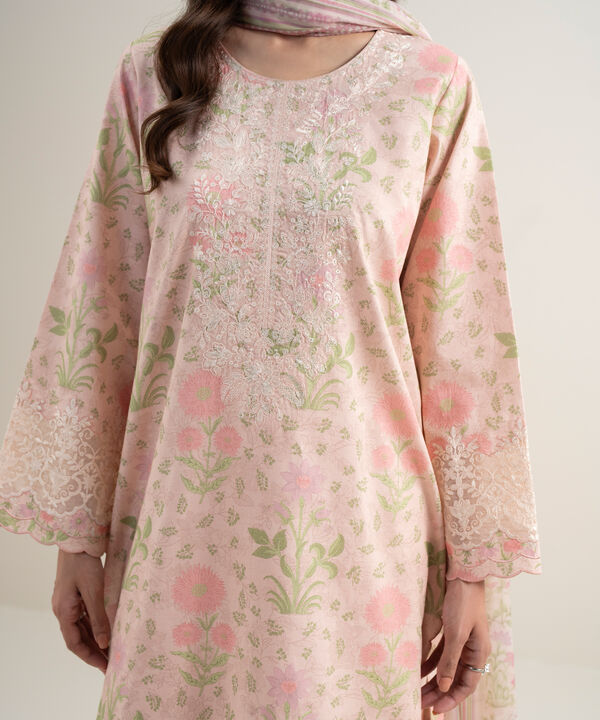 3 Piece - Embroidered Lawn Suit