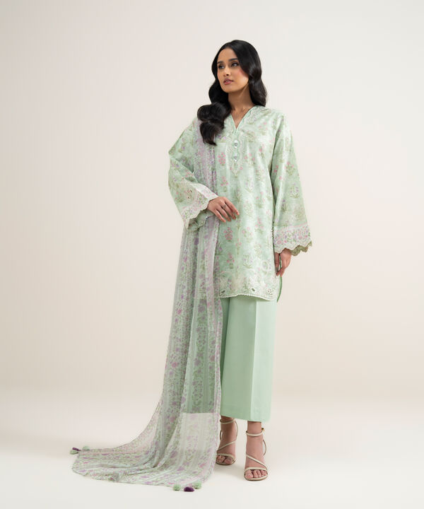 3 Piece - Embroidered Lawn Suit