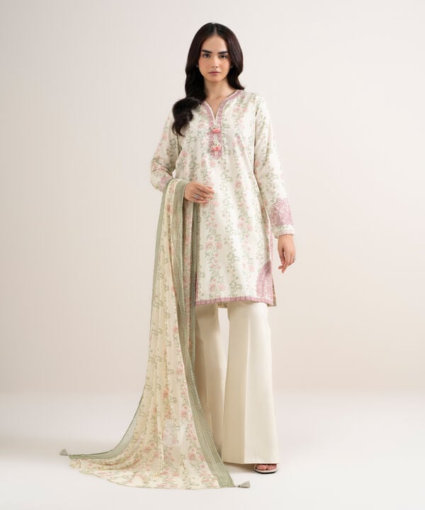 3 Piece - Embroidered Lawn Suit