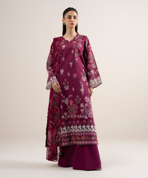 3 Piece - Embroidered Lawn Suit