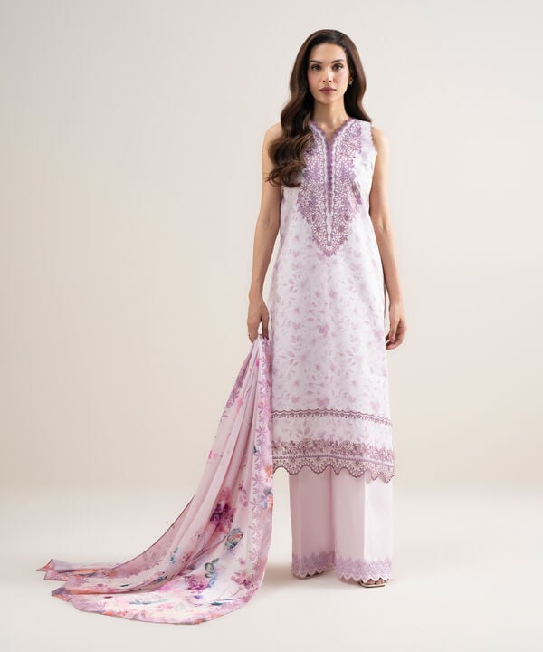 3 Piece - Embroidered Lawn Suit