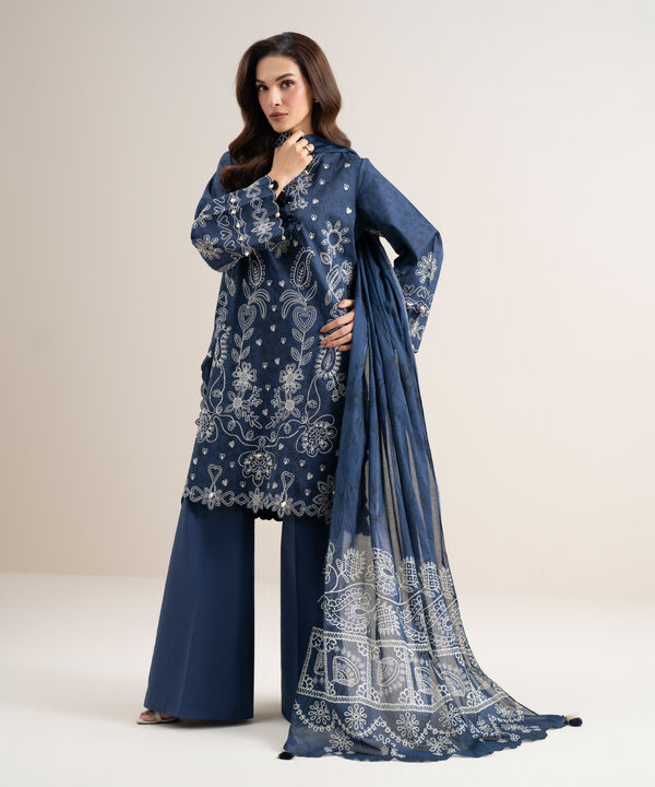 3 Piece - Embroidered Lawn Suit