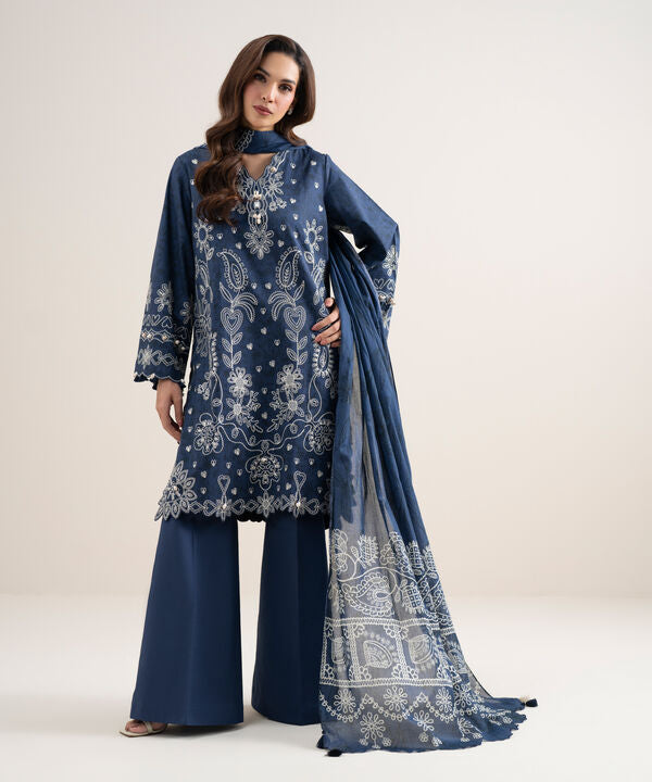3 Piece - Embroidered Lawn Suit