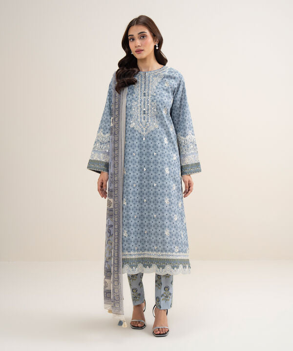 3 Piece - Embroidered Lawn Suit