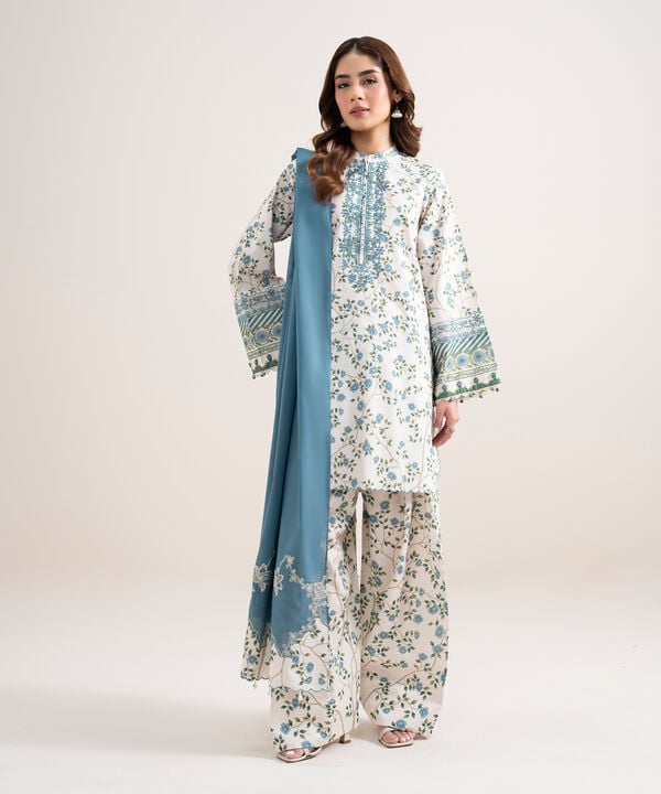 3 Piece - Embroidered Lawn Suit