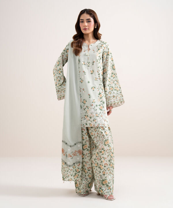 3 Piece - Embroidered Lawn Suit