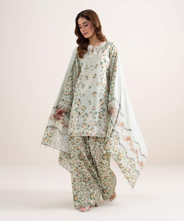 3 Piece - Embroidered Lawn Suit