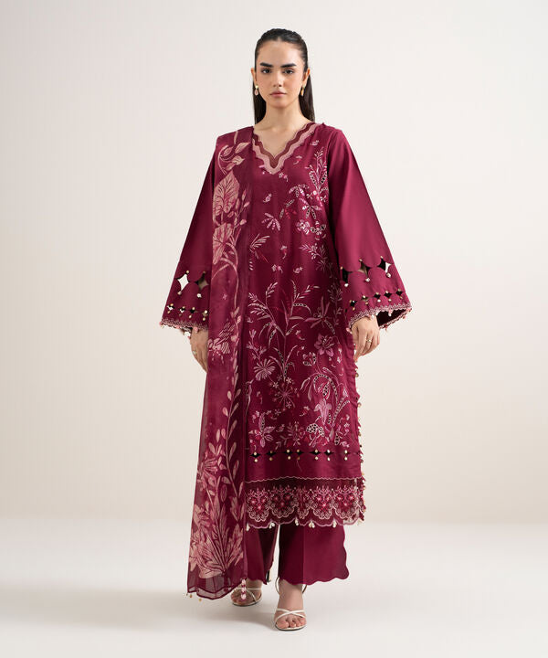 3 Piece - Embroidered Lawn Suit
