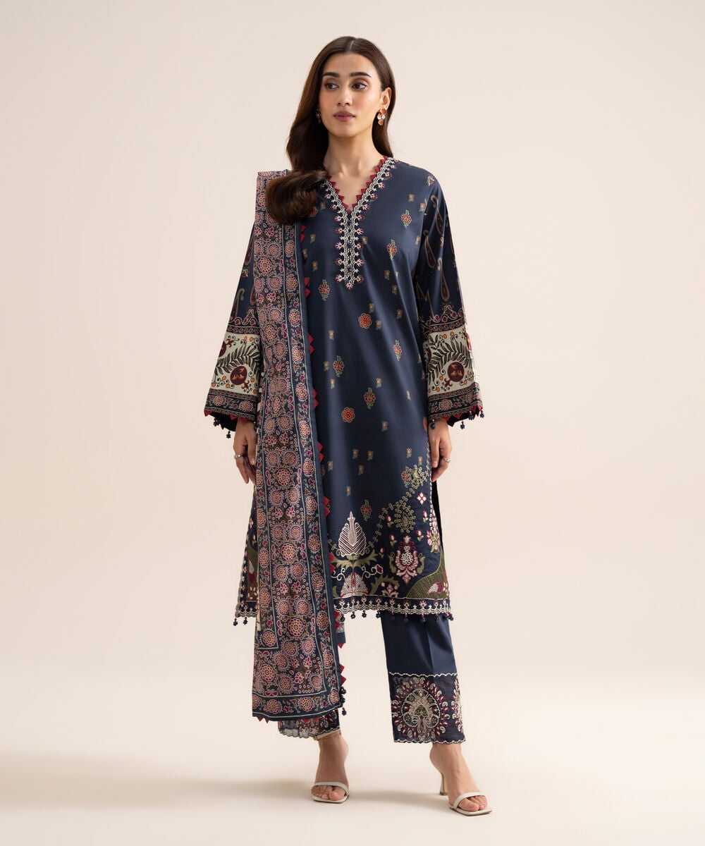 3 Piece - Embroidered Lawn Suit 3PESGS26V717