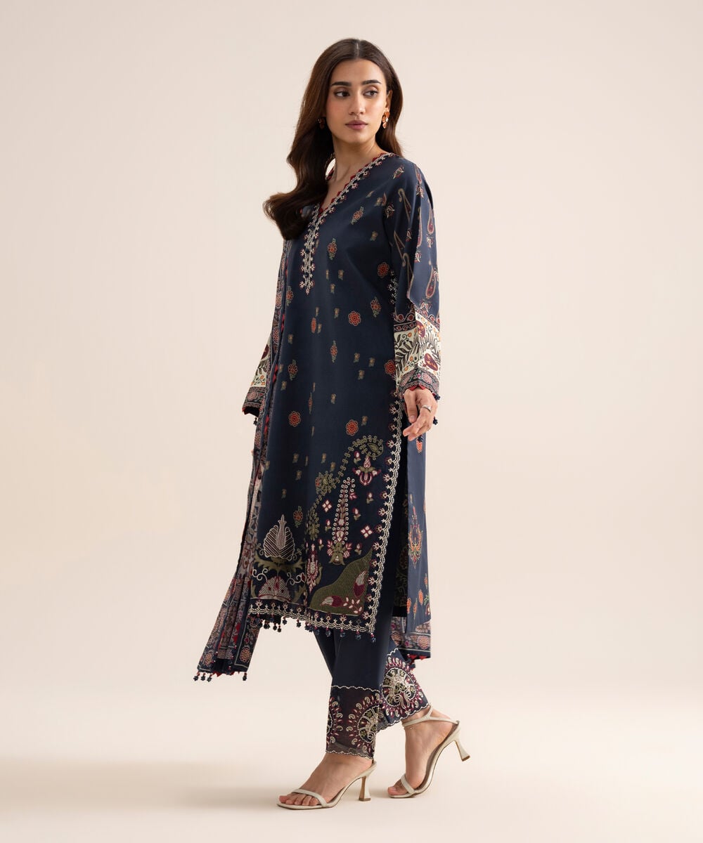 3 Piece - Embroidered Lawn Suit 3PESGS26V717