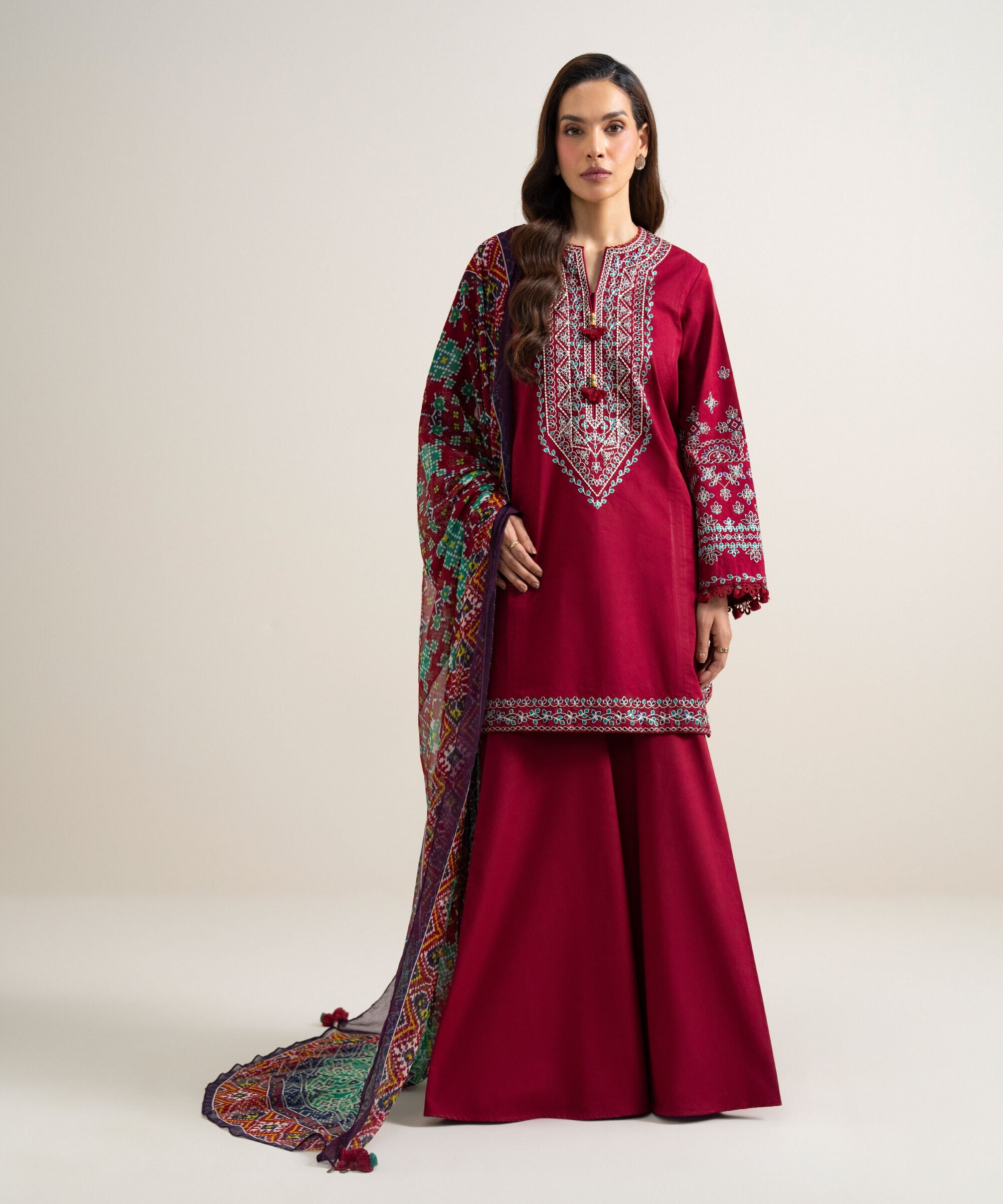 3 Piece - Embroidered Lawn Suit 3PESGS26V741