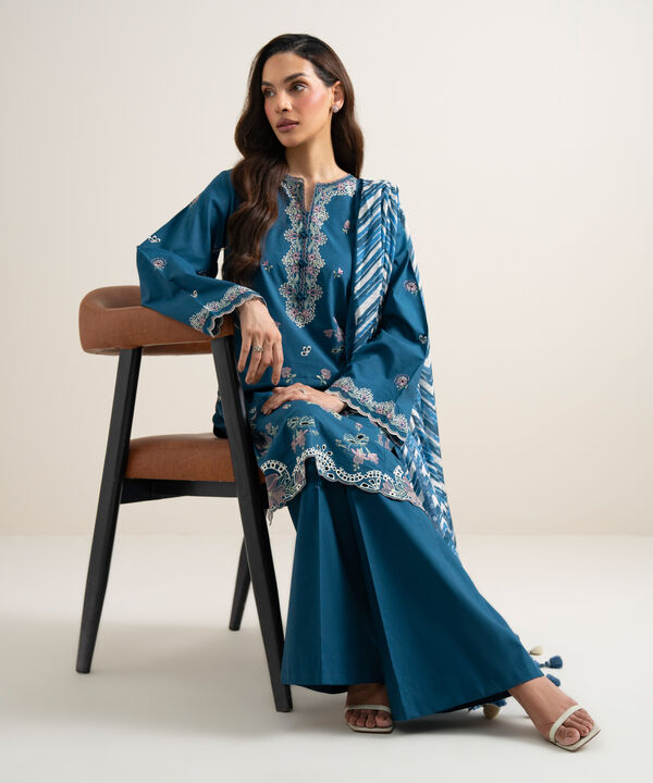 3 Piece - Embroidered Lawn Suit