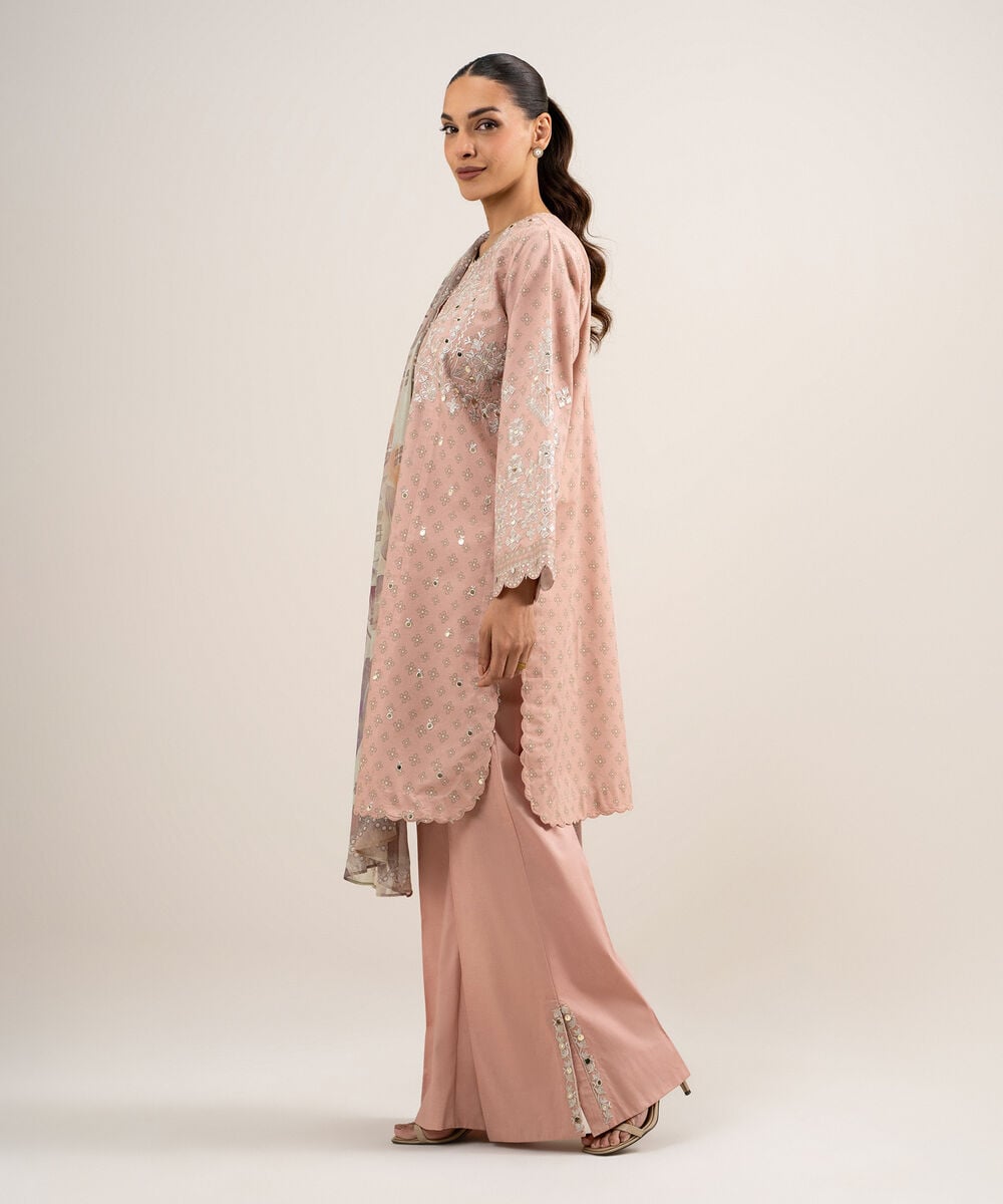 3 Piece - Embroidered Zari Lawn Suit 3PESGS26V758
