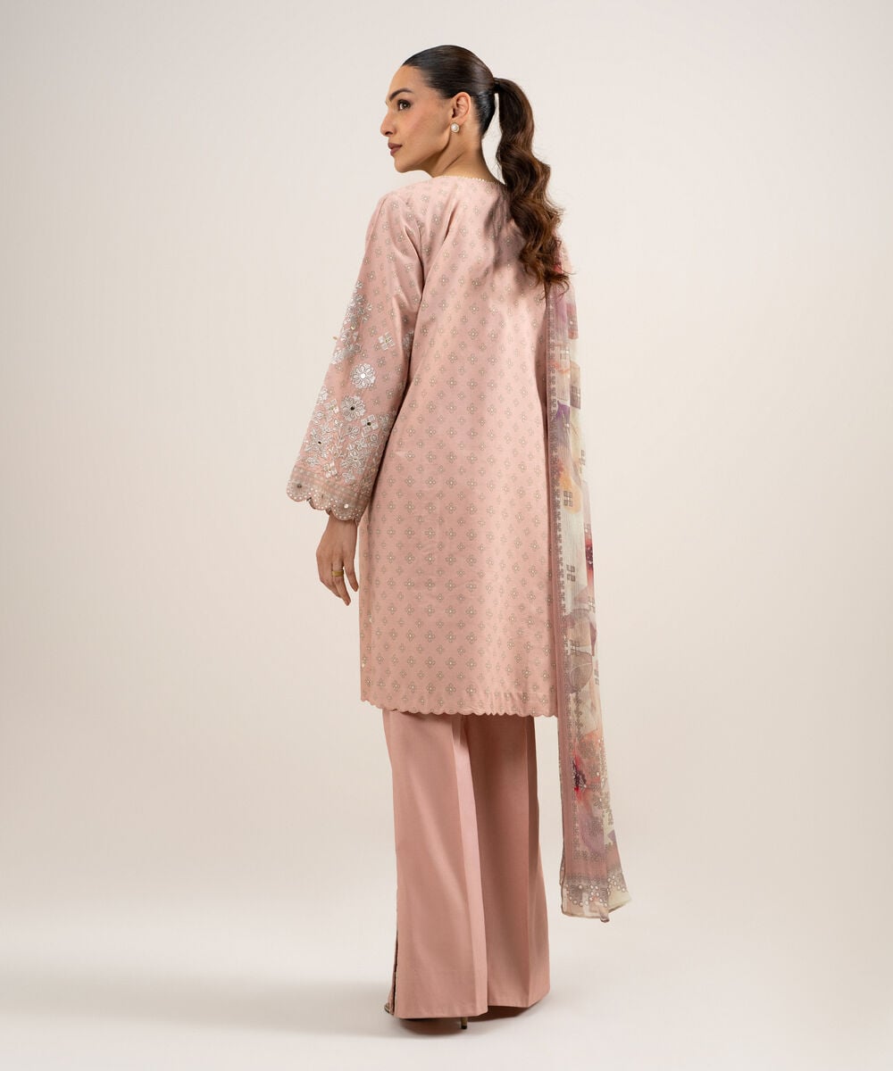 3 Piece - Embroidered Zari Lawn Suit 3PESGS26V758