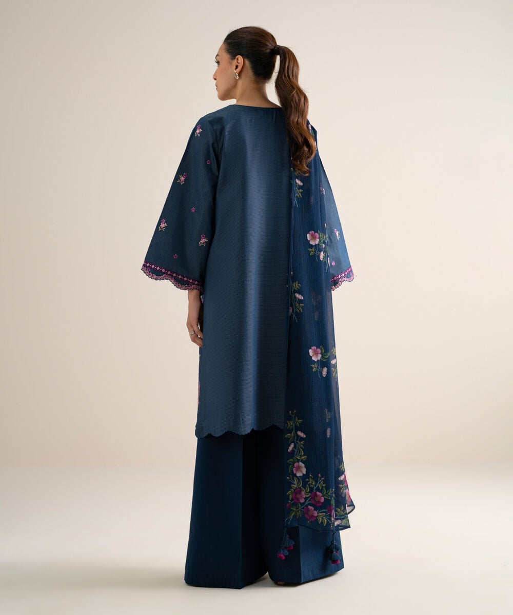 3 Piece - Embroidered Zari Lawn Suit 3PESGS26V771