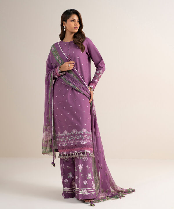 3 Piece - Embroidered Lawn Suit