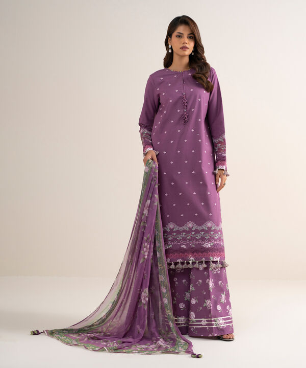 3 Piece - Embroidered Lawn Suit