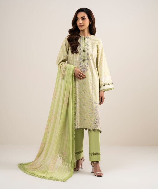 3 Piece - Embroidered Lawn Suit