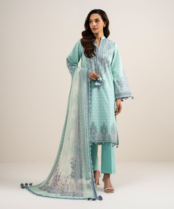 3 Piece - Embroidered Lawn Suit