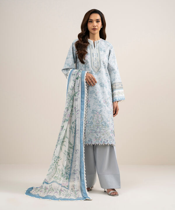 3 Piece - Embroidered Lawn Suit