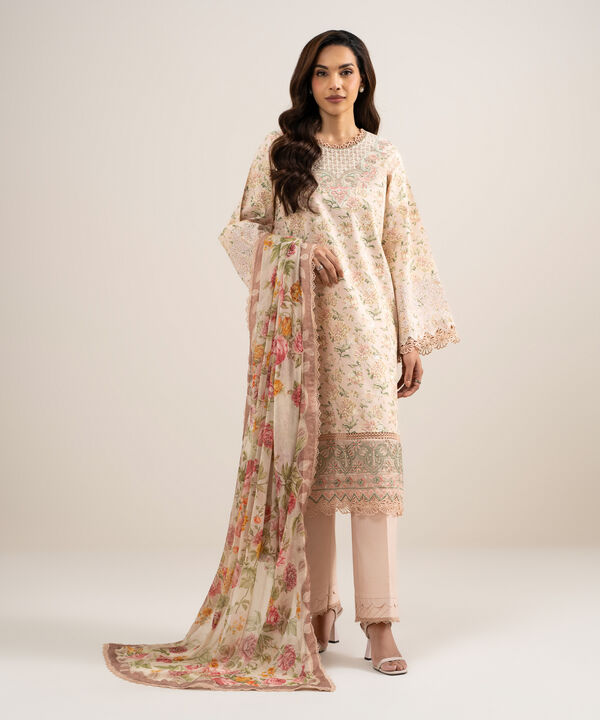 3 Piece - Embroidered Lawn Suit