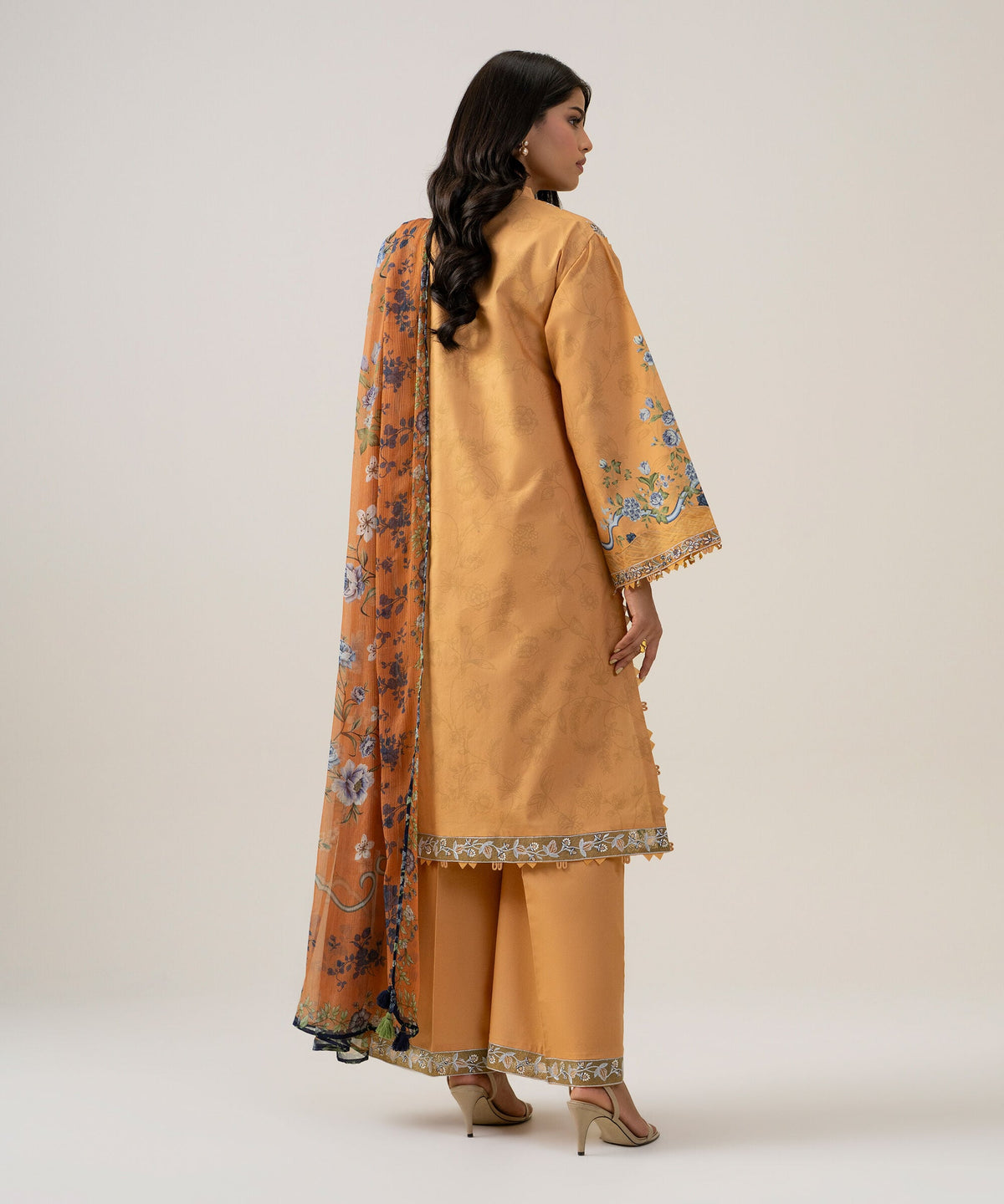 3 Piece - Embroidered Cotton Suit 3PESGS26V815