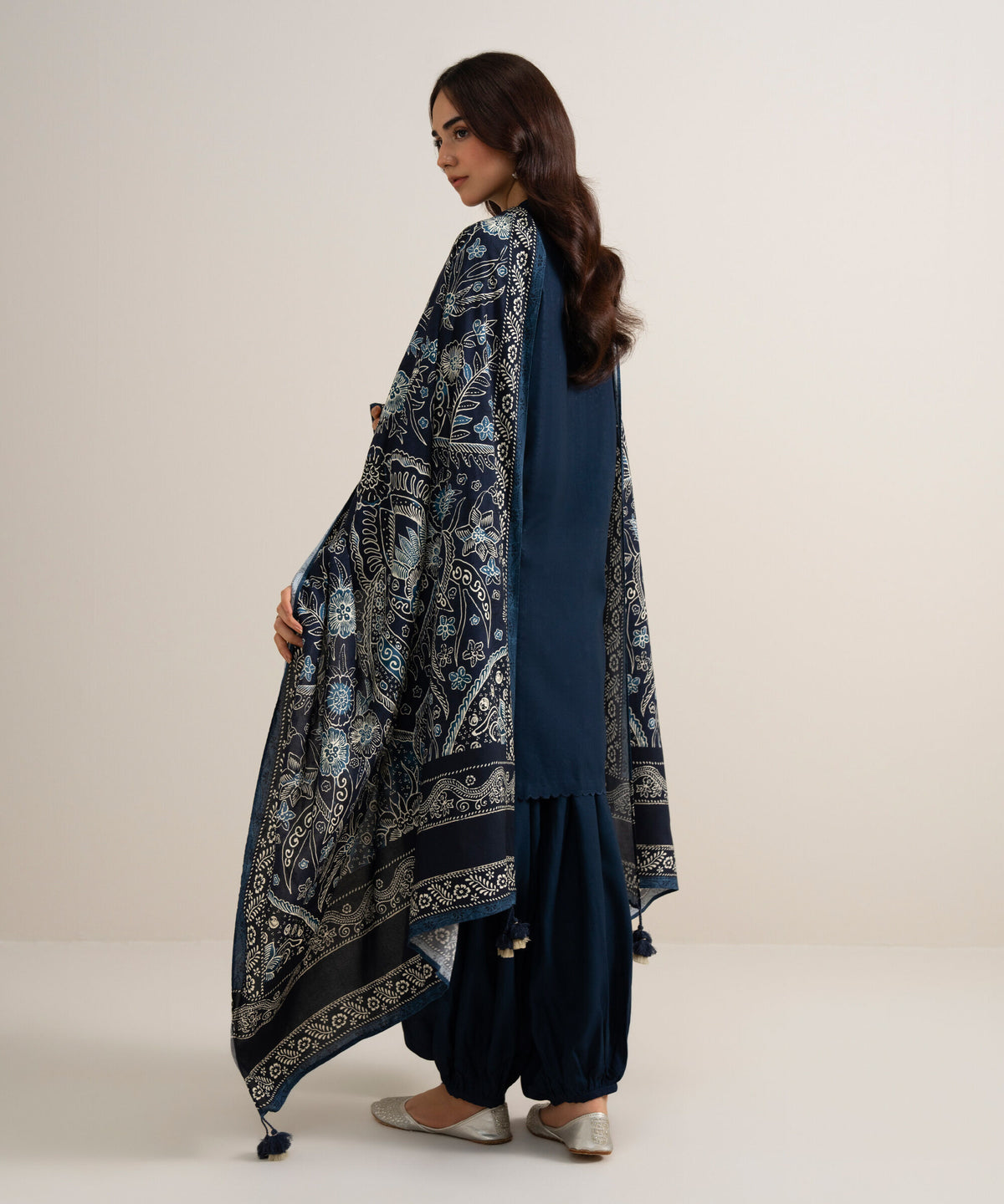 3 Piece - Embroidered Linen Suit 3PESGS26V828