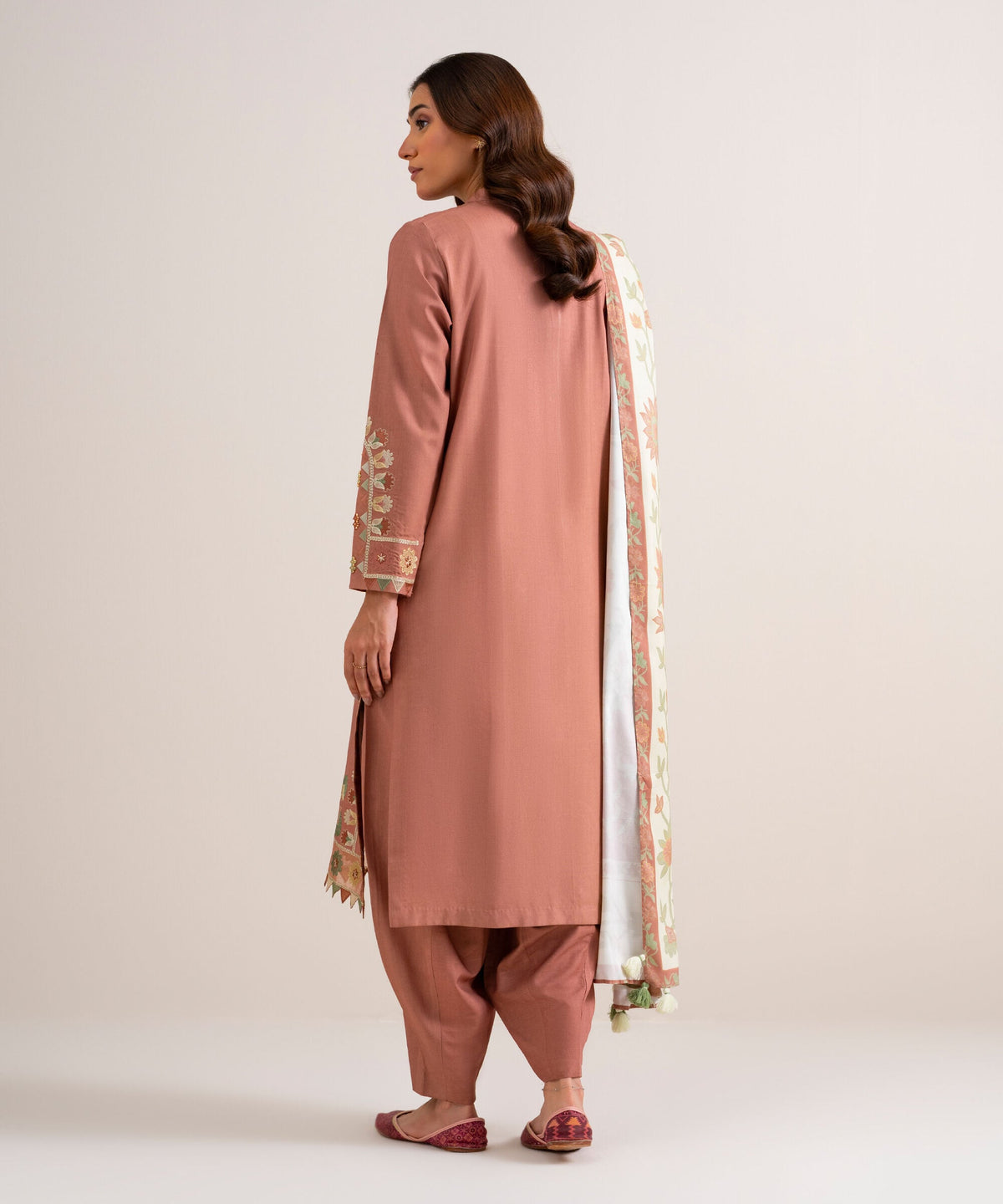 3 Piece - Embroidered Linen Suit 3PESGS26V856
