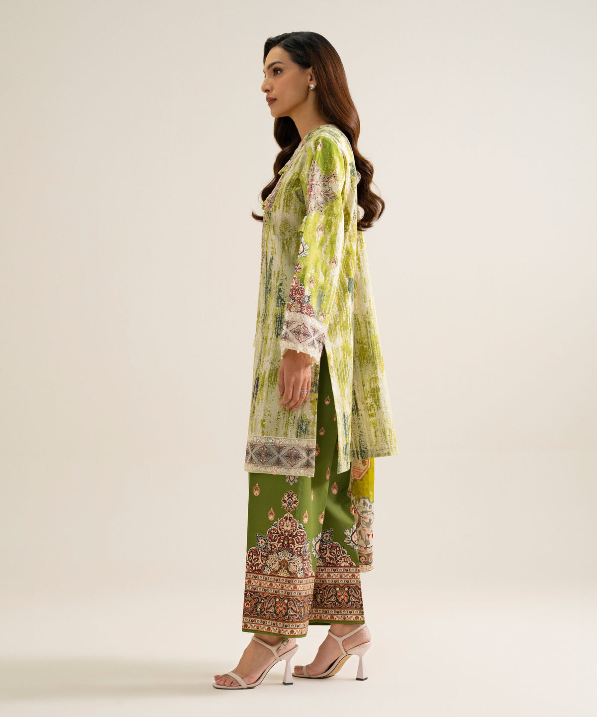 3 Piece - Embroidered Cotton Suit 3PESGS26V868