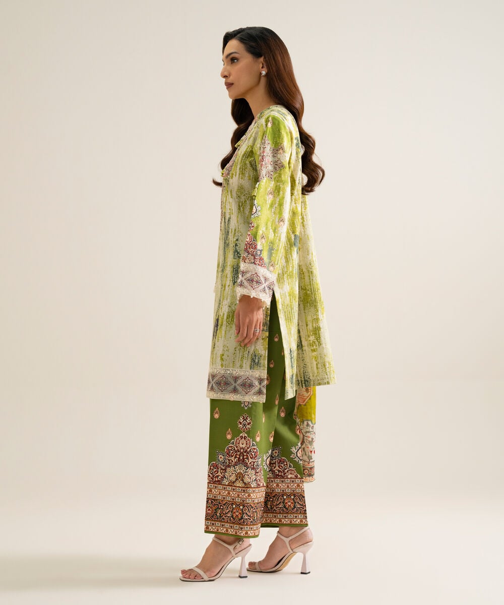 3 Piece - Embroidered Cotton Suit 3PESGS26V868