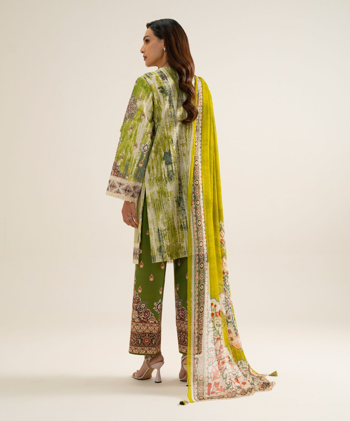 3 Piece - Embroidered Cotton Suit 3PESGS26V868