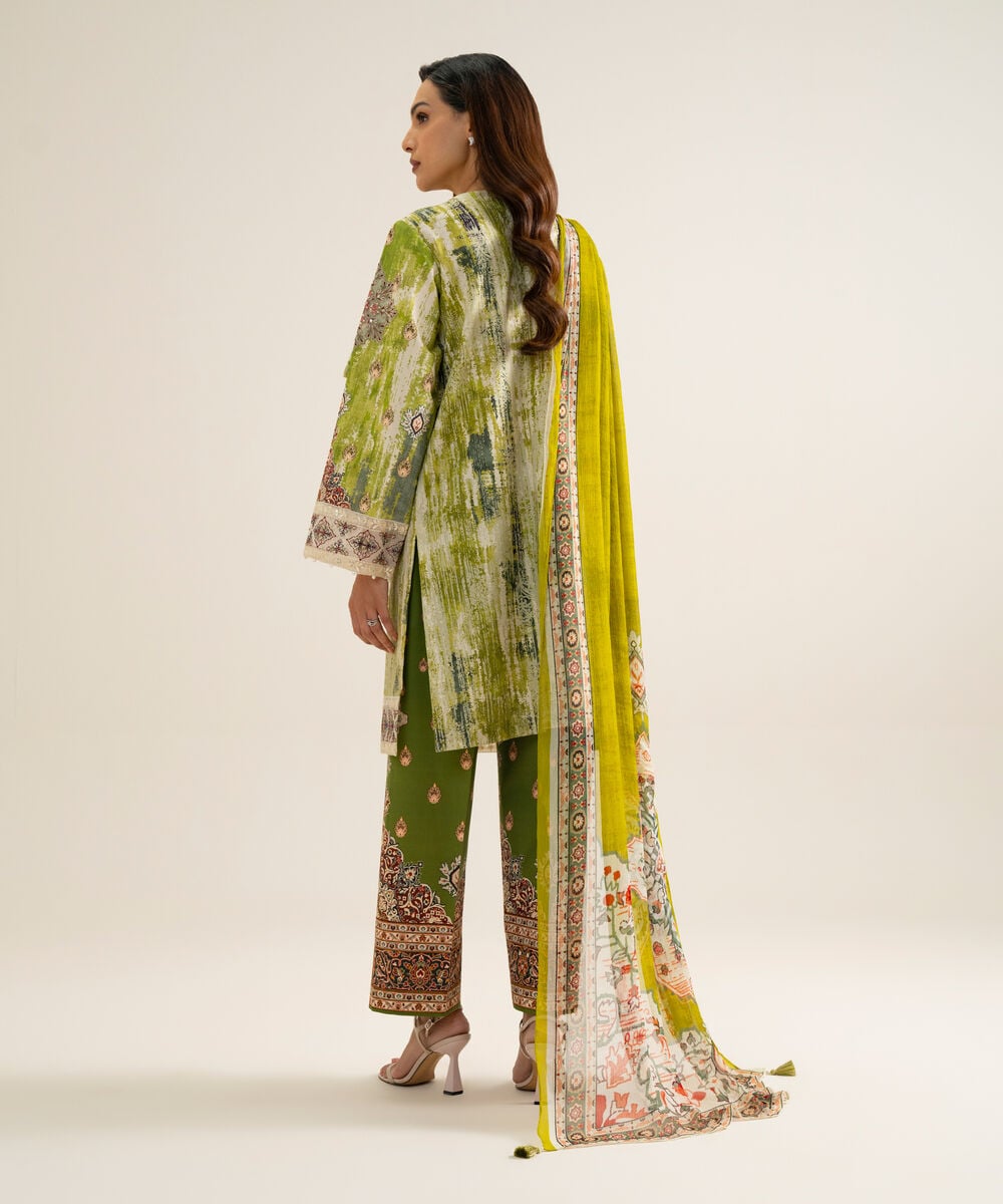 3 Piece - Embroidered Cotton Suit 3PESGS26V868