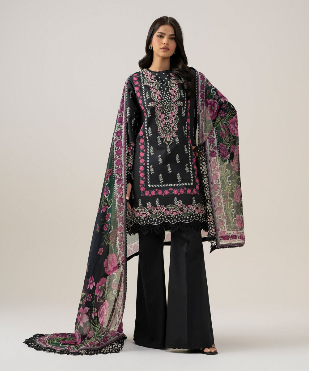 3 Piece - Embroidered Lawn Suit 3PESGS26V875