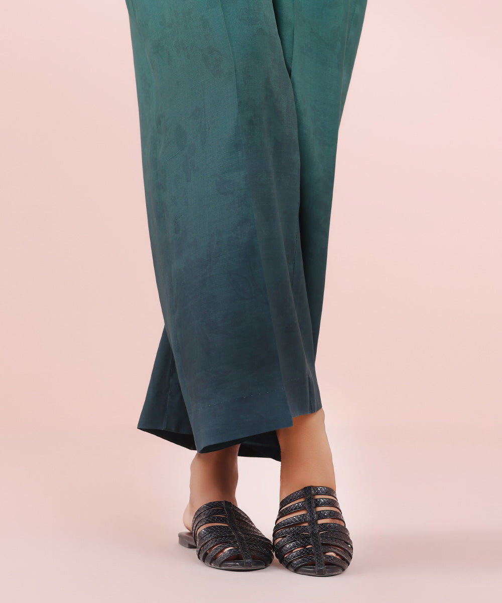 Printed Raw Silk Culottes