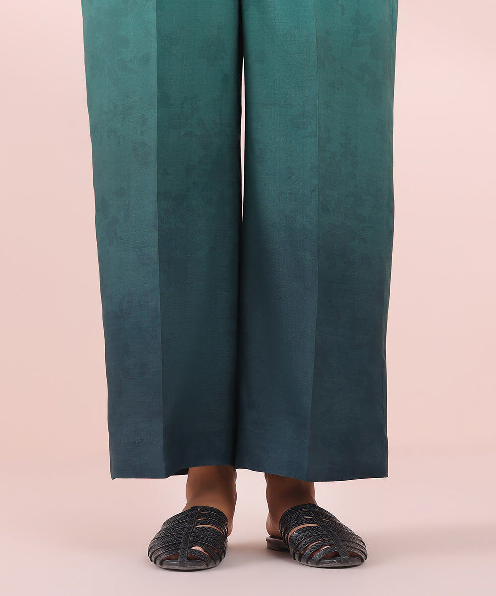 Printed Raw Silk Culottes